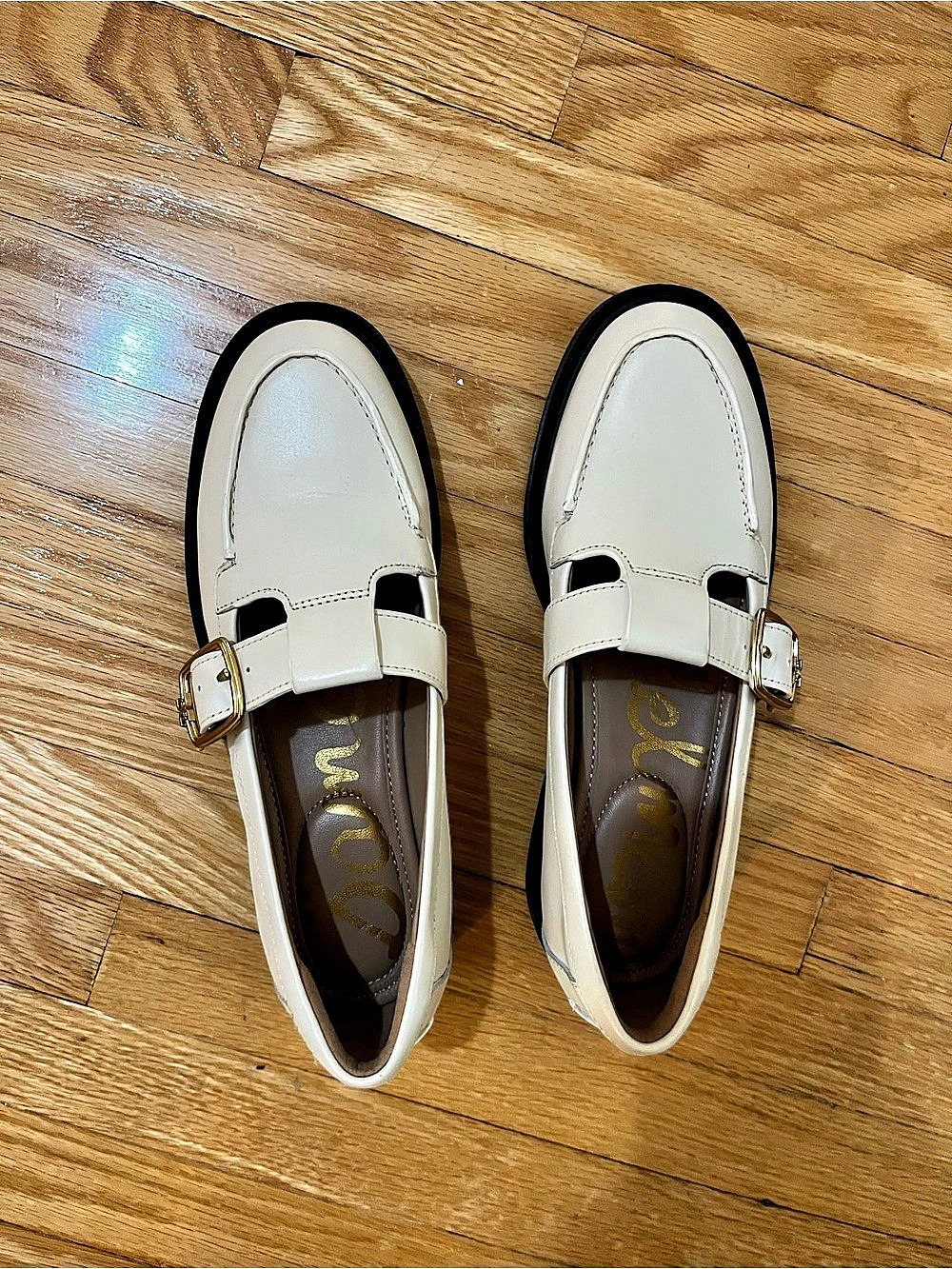 Sam Edelman Elaina T-Strap Buckle Loafers